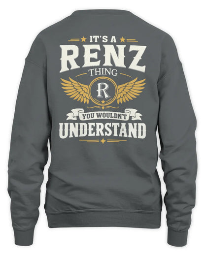 RENZ KT06-M008 It’s a [NAME] Thing – You Wouldn’t Understand | Personalized Vintage T-Shirt - Unisex Sweatshirt - Charcoal