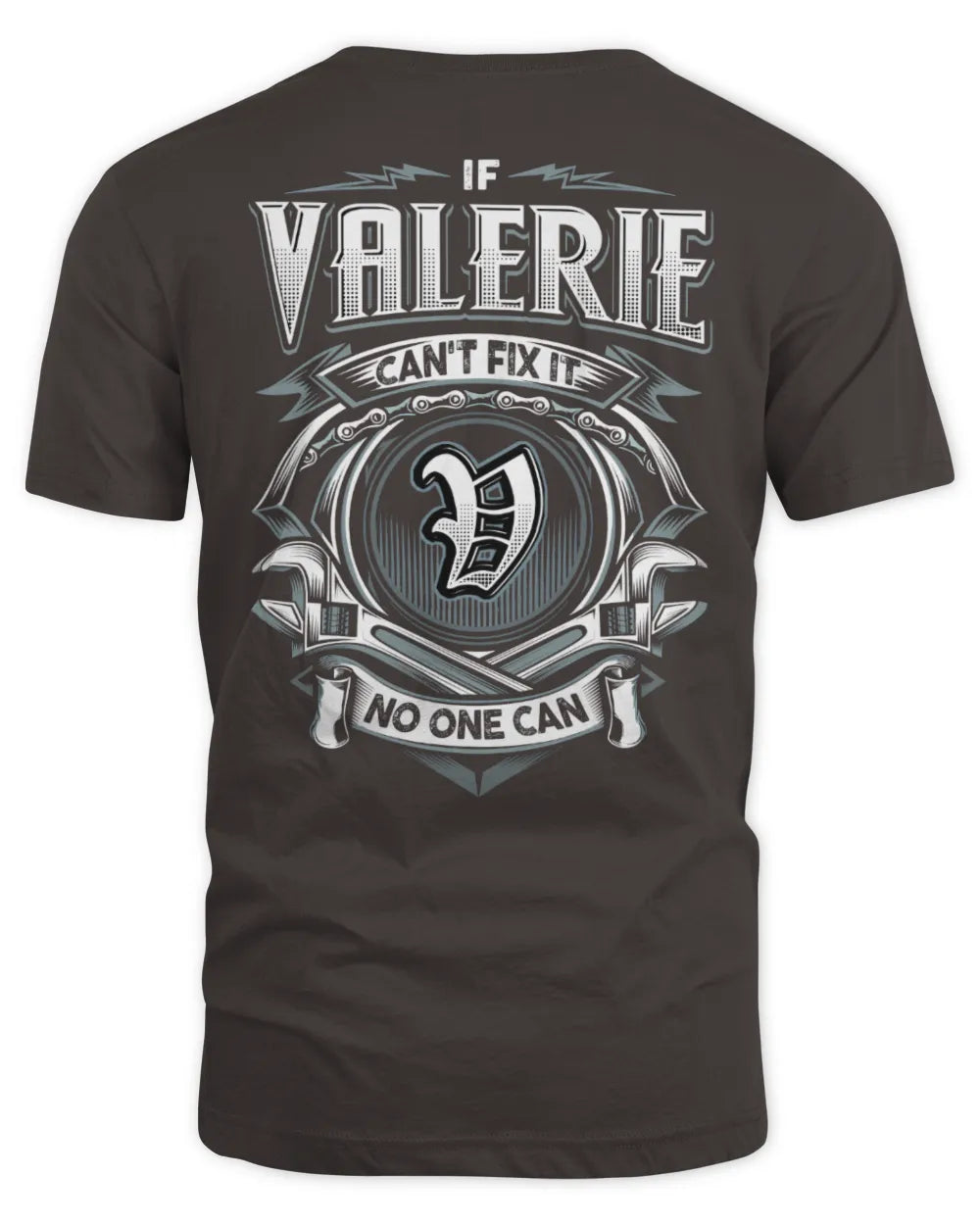 VALERIE AP81-K4-626 - Personalized Ahmed Quote Apparel “If Ahmed Can't Fix It, No One Can” - Unisex Standard T-Shirt - Dark Chocolate