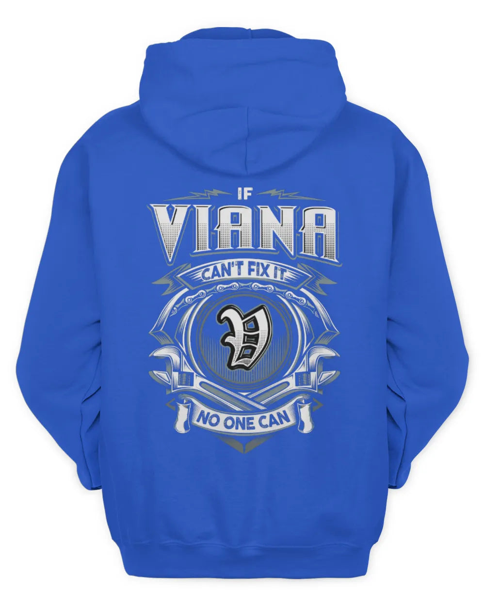 VIANA AP81-K4-626 - Personalized Ahmed Quote Apparel “If Ahmed Can't Fix It, No One Can” - Unisex Hoodie - Royal