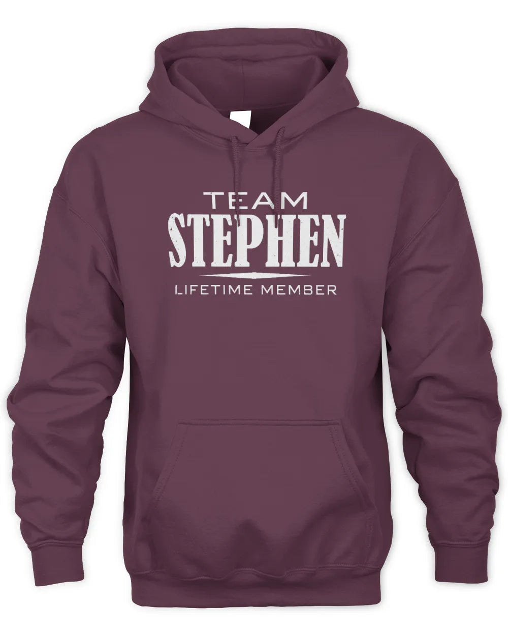 STEPHEN BL62-K4-128 - Personalized “Team NAME Lifetime Member” - Unisex Hoodie - Maroon