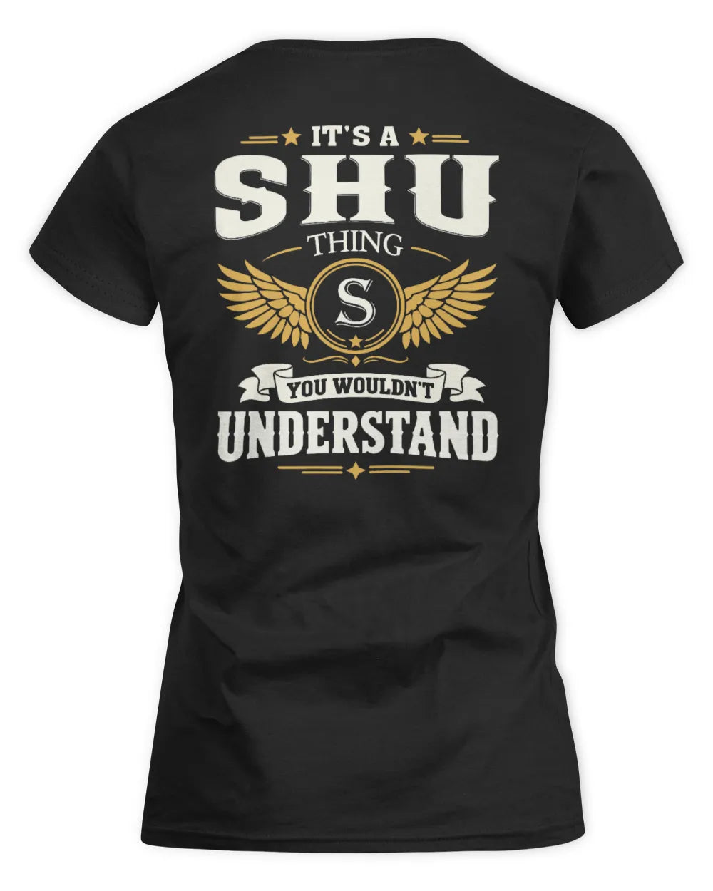 SHU KT06-M008 It’s a [NAME] Thing – You Wouldn’t Understand | Personalized Vintage T-Shirt - Women's Standard T-Shirt - Black