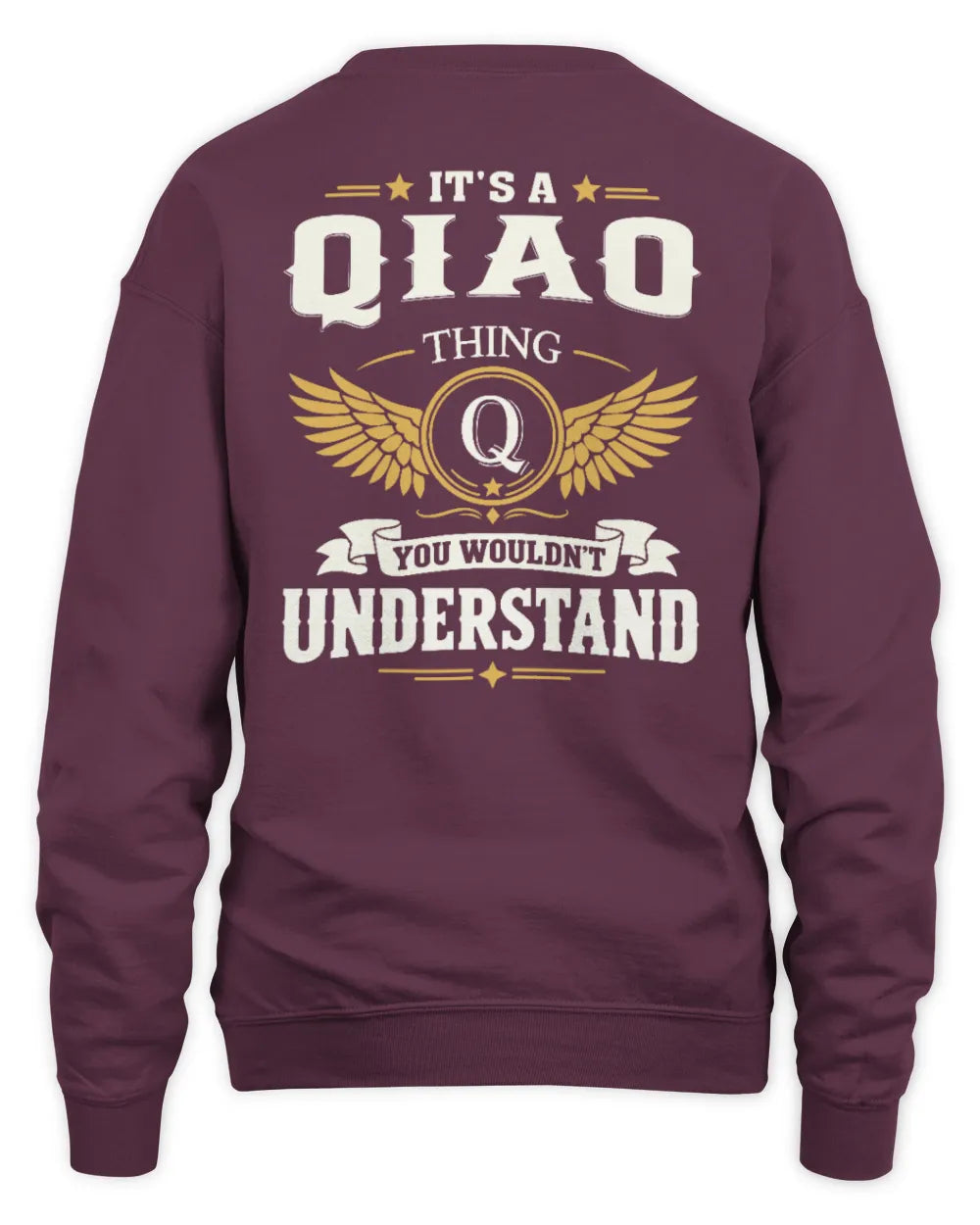 QIAO KT06-M008 It’s a [NAME] Thing – You Wouldn’t Understand | Personalized Vintage T-Shirt - Unisex Sweatshirt - Maroon