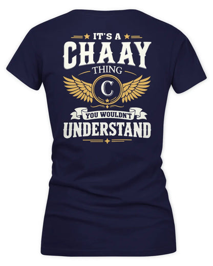 CHAAY KT06-M008 It’s a [NAME] Thing – You Wouldn’t Understand | Personalized Vintage T-Shirt - Women's V-Neck T-Shirt - Navy