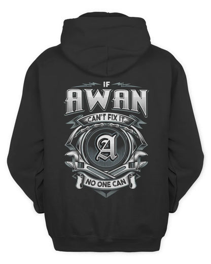 AWAN AP81-K4-626 - Personalized Ahmed Quote Apparel “If Ahmed Can't Fix It, No One Can” - Unisex Hoodie - Black