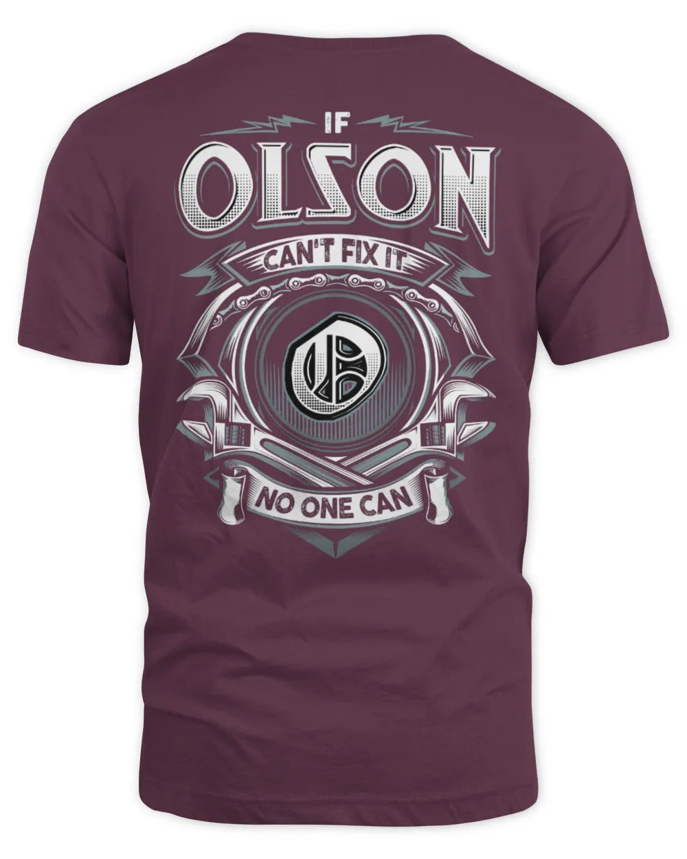 OLSON AP81-K4-626 - Personalized Ahmed Quote Apparel “If Ahmed Can't Fix It, No One Can” - Unisex Standard T-Shirt - Maroon