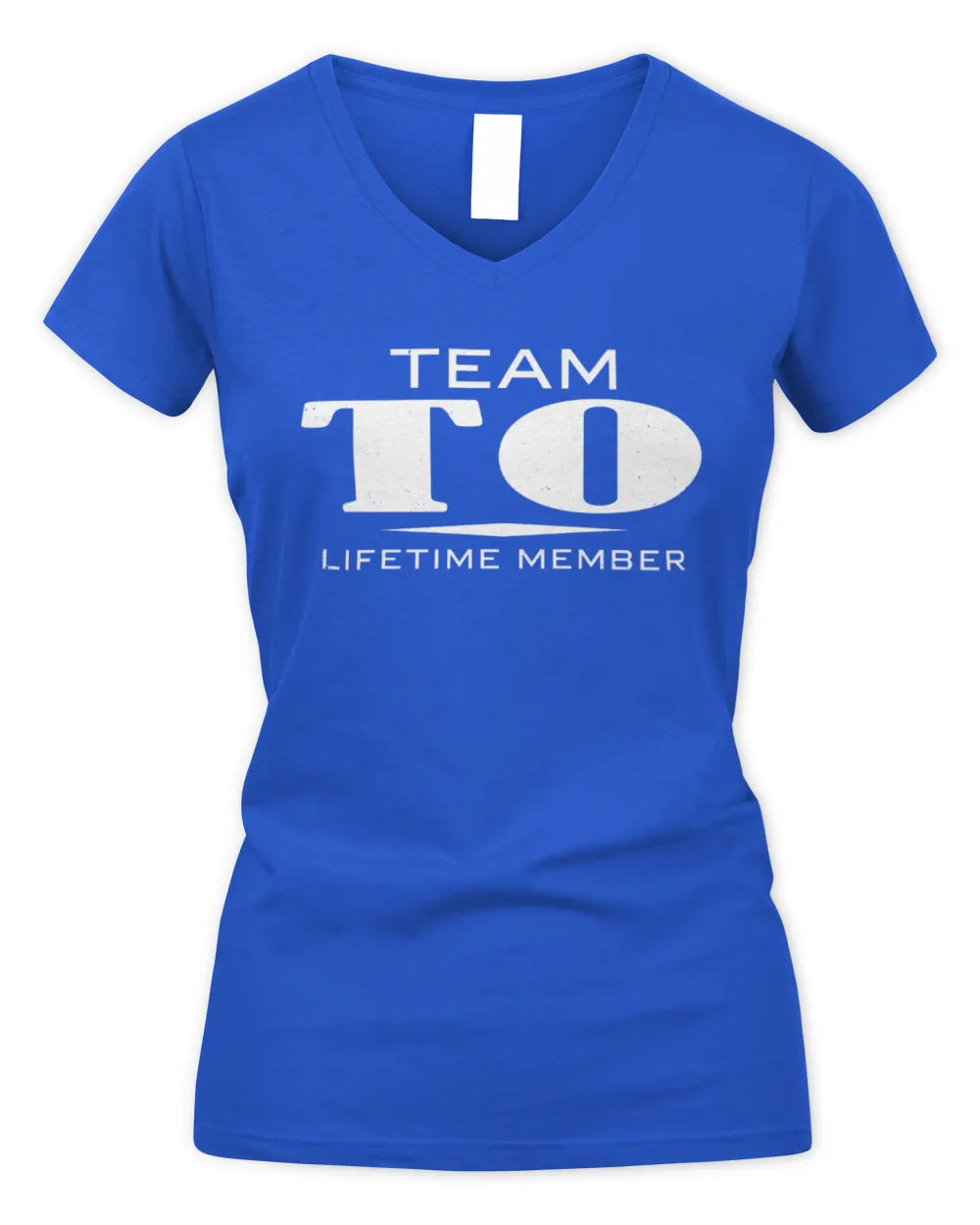 TO BL62-K4-128 - Personalized “Team NAME Lifetime Member” - Women's V-Neck T-Shirt - Royal