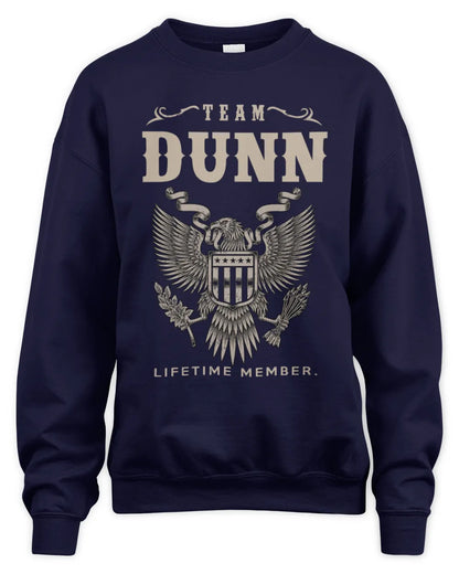 DUNN TP06-K82 – Personalized Classic Style Apparel “Team NAME Lifetime Member” - Unisex Sweatshirt - Navy