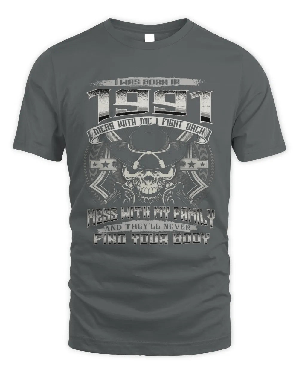 1991 HH89-K2 – Protective Family Quote T-Shirt - Unisex Standard T-Shirt - Charcoal