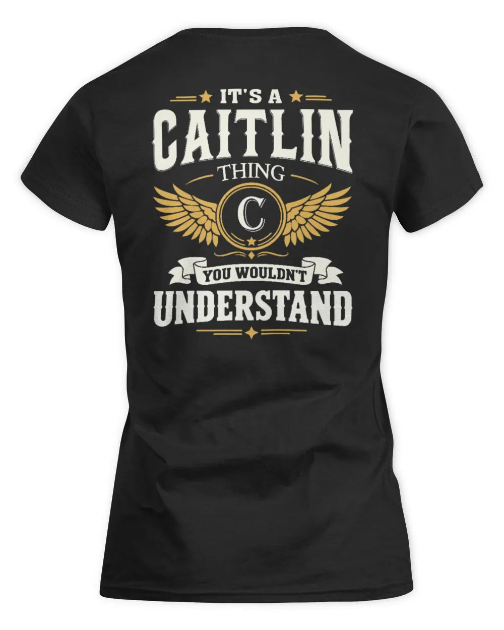 CAITLIN KT06-M008 It’s a [NAME] Thing – You Wouldn’t Understand | Personalized Vintage T-Shirt - Women's Standard T-Shirt - Black
