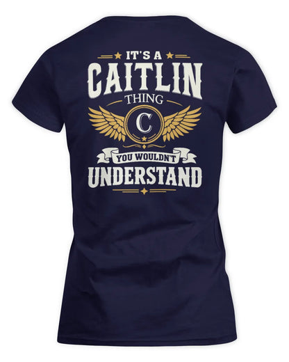 CAITLIN KT06-M008 It’s a [NAME] Thing – You Wouldn’t Understand | Personalized Vintage T-Shirt - Women's Standard T-Shirt - Navy