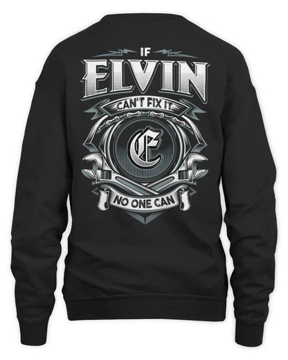 ELVIN AP81-K4-626 - Personalized Ahmed Quote Apparel “If Ahmed Can't Fix It, No One Can” - Unisex Sweatshirt - Black