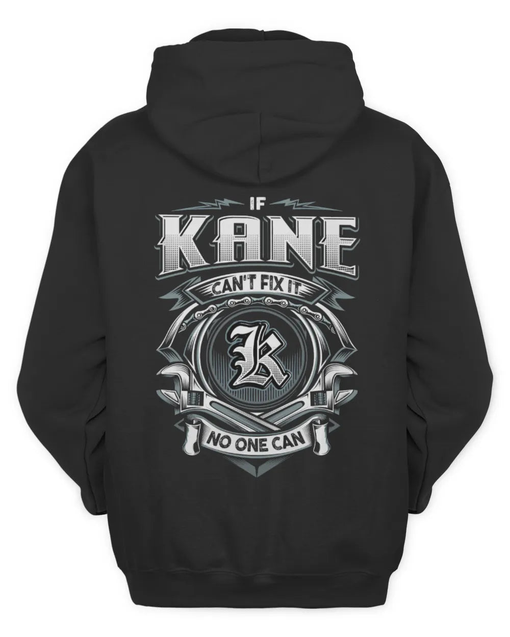 KANE AP81-K4-626 - Personalized Ahmed Quote Apparel “If Ahmed Can't Fix It, No One Can” - Unisex Hoodie - Black