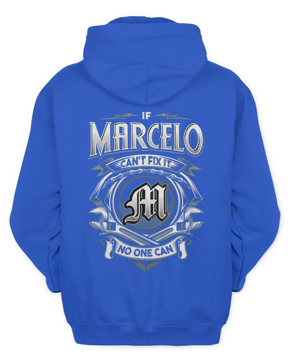MARCELO AP81-K4-626 - Personalized Ahmed Quote Apparel “If Ahmed Can't Fix It, No One Can” - Unisex Hoodie - Royal
