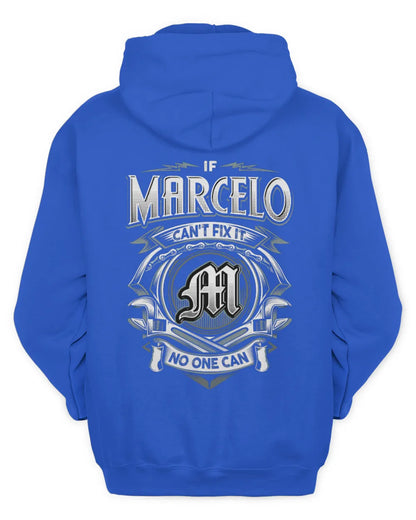 MARCELO AP81-K4-626 - Personalized Ahmed Quote Apparel “If Ahmed Can't Fix It, No One Can” - Unisex Hoodie - Royal