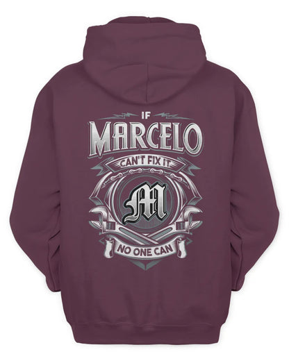 MARCELO AP81-K4-626 - Personalized Ahmed Quote Apparel “If Ahmed Can't Fix It, No One Can” - Unisex Hoodie - Maroon