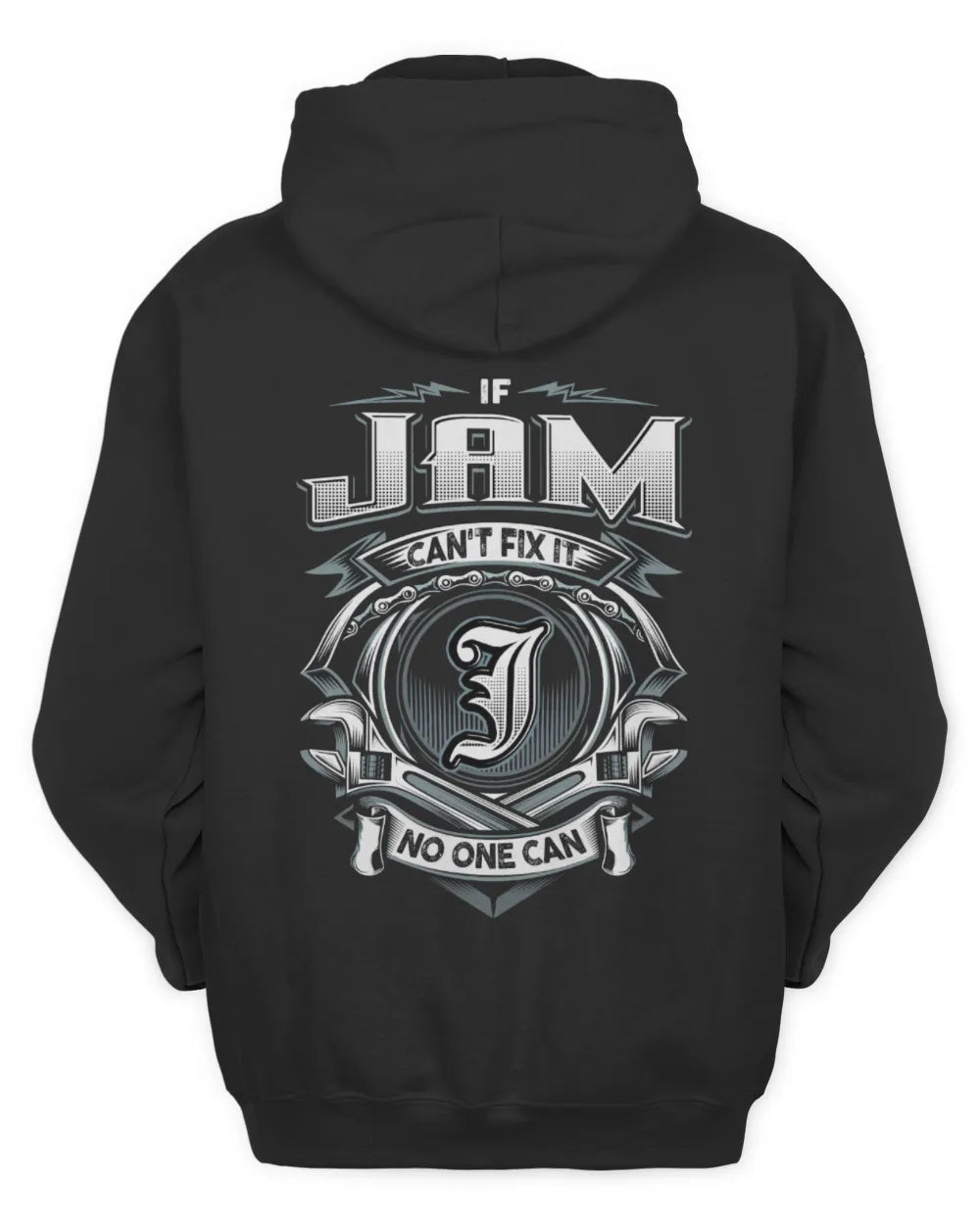 JAM AP81-K4-626 - Personalized Ahmed Quote Apparel “If Ahmed Can't Fix It, No One Can” - Unisex Hoodie - Black