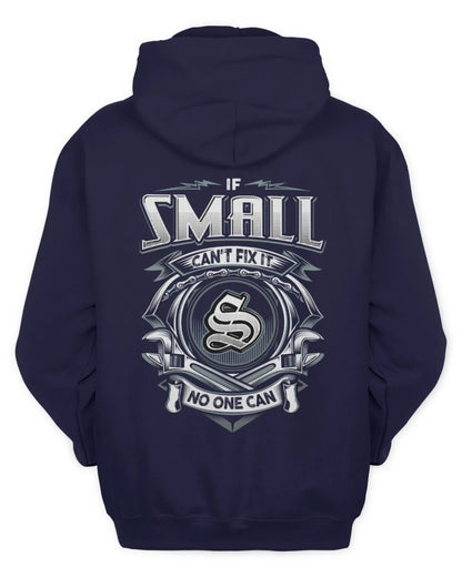 SMALL AP81-K4-626 - Personalized Ahmed Quote Apparel “If Ahmed Can't Fix It, No One Can” - Unisex Hoodie - Navy