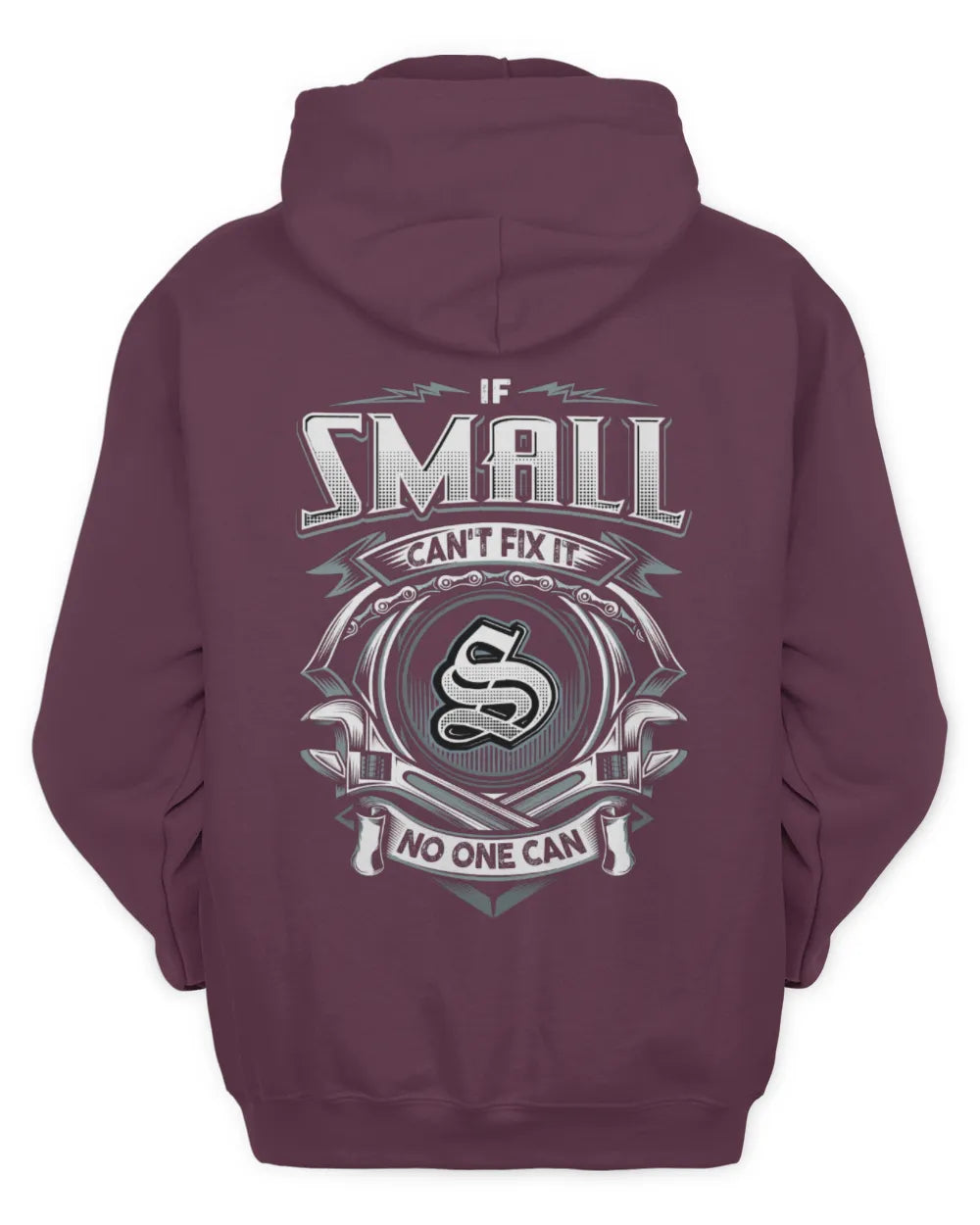 SMALL AP81-K4-626 - Personalized Ahmed Quote Apparel “If Ahmed Can't Fix It, No One Can” - Unisex Hoodie - Maroon