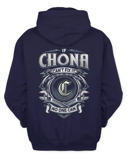 CHONA AP81-K4-626 - Personalized Ahmed Quote Apparel “If Ahmed Can't Fix It, No One Can” - Unisex Hoodie - Navy