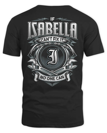 ISABELLA AP81-K4-626 - Personalized Ahmed Quote Apparel “If Ahmed Can't Fix It, No One Can” - Unisex Standard T-Shirt - Black