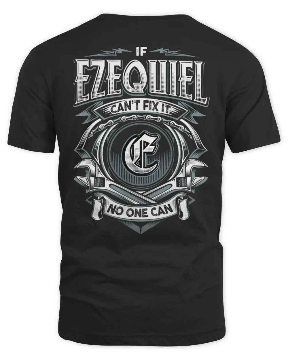 EZEQUIEL AP81-K4-626 - Personalized Ahmed Quote Apparel “If Ahmed Can't Fix It, No One Can” - Unisex Standard T-Shirt - Black