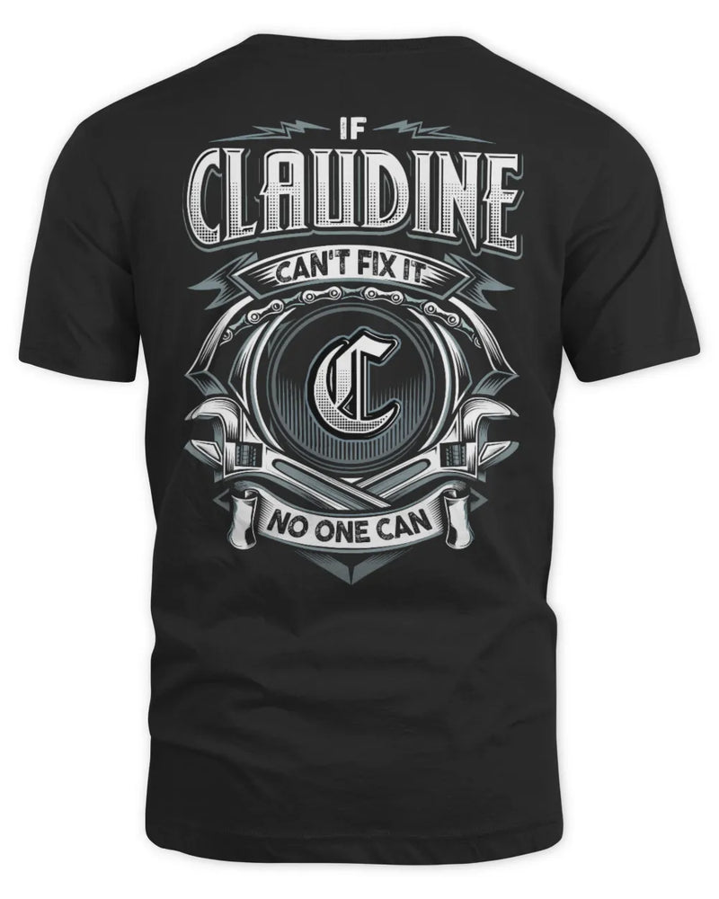 CLAUDINE AP81-K4-626 - Personalized Ahmed Quote Apparel “If Ahmed Can't Fix It, No One Can” - Unisex Standard T-Shirt - Black