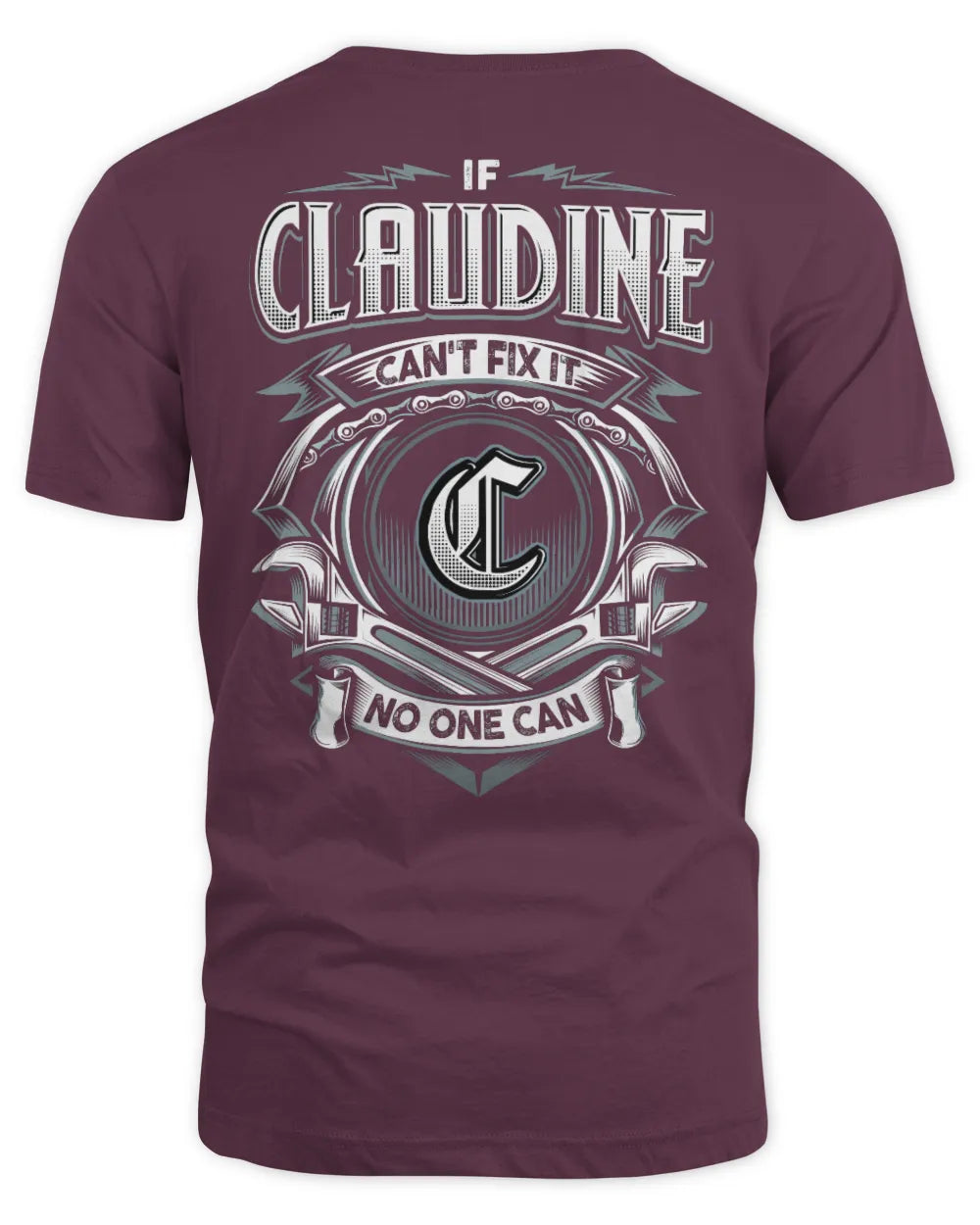 CLAUDINE AP81-K4-626 - Personalized Ahmed Quote Apparel “If Ahmed Can't Fix It, No One Can” - Unisex Standard T-Shirt - Maroon