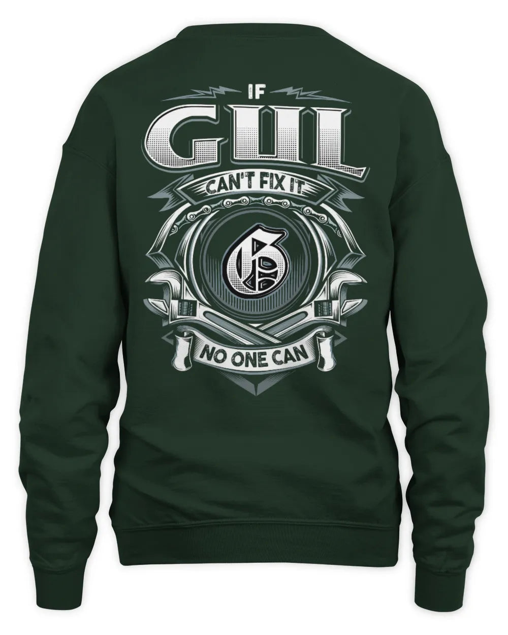 GUL AP81-K4-626 - Personalized Ahmed Quote Apparel “If Ahmed Can't Fix It, No One Can” - Unisex Sweatshirt - Forest Green