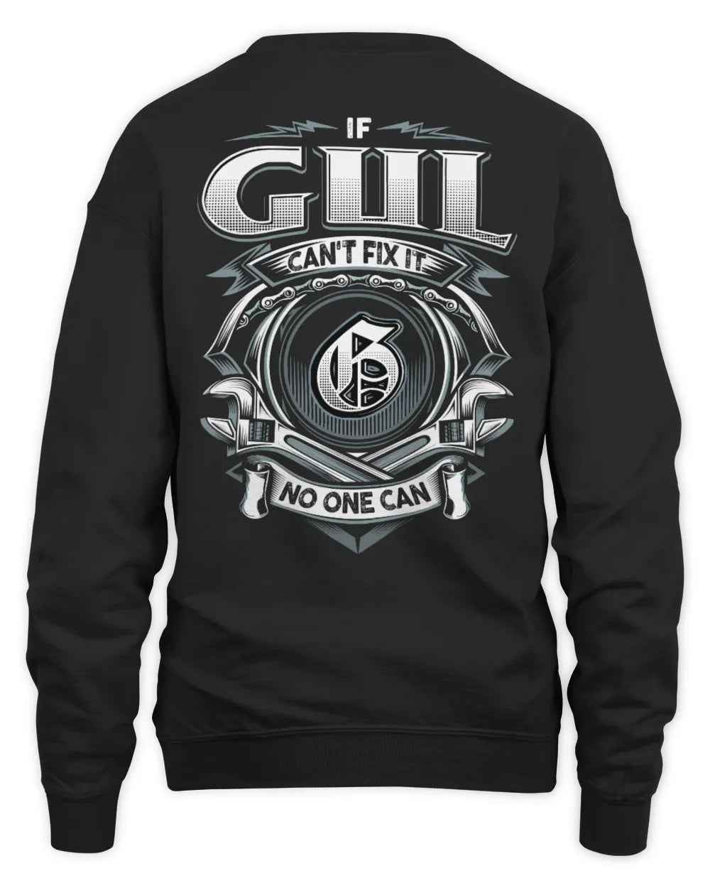 GUL AP81-K4-626 - Personalized Ahmed Quote Apparel “If Ahmed Can't Fix It, No One Can” - Unisex Sweatshirt - Black