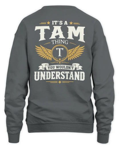 TAM KT06-M008 It’s a [NAME] Thing – You Wouldn’t Understand | Personalized Vintage T-Shirt - Unisex Sweatshirt - Charcoal