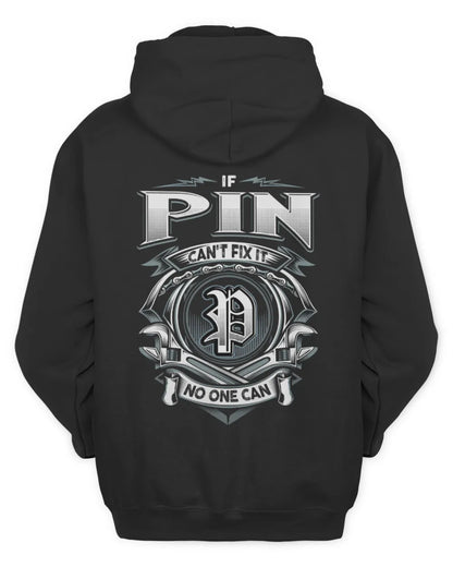 PIN AP81-K4-626 - Personalized Ahmed Quote Apparel “If Ahmed Can't Fix It, No One Can” - Unisex Hoodie - Black