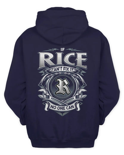 RICE AP81-K4-626 - Personalized Ahmed Quote Apparel “If Ahmed Can't Fix It, No One Can” - Unisex Hoodie - Navy