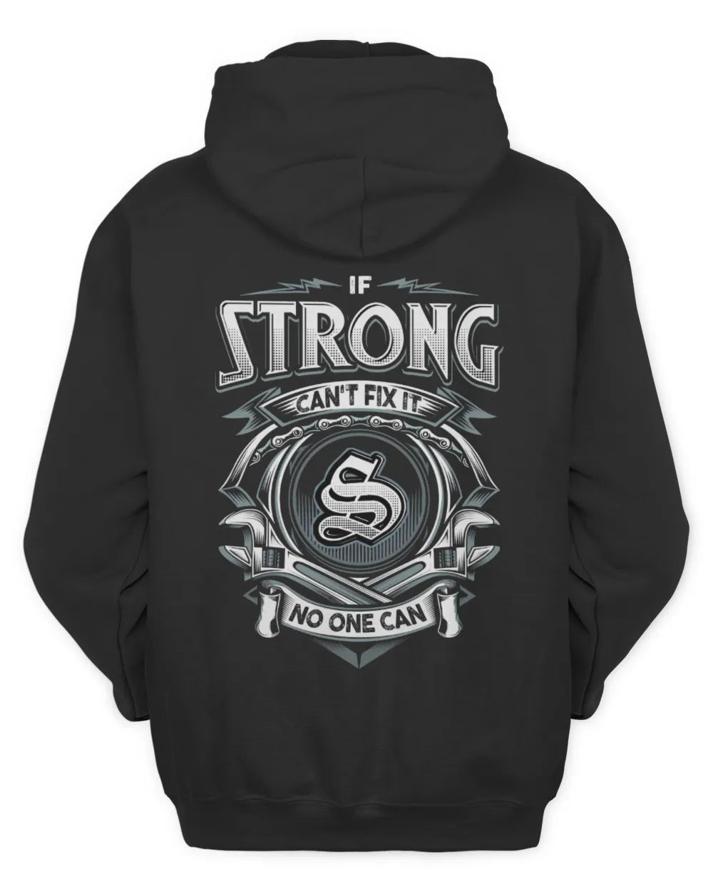 STRONG AP81-K4-626 - Personalized Ahmed Quote Apparel “If Ahmed Can't Fix It, No One Can” - Unisex Hoodie - Black