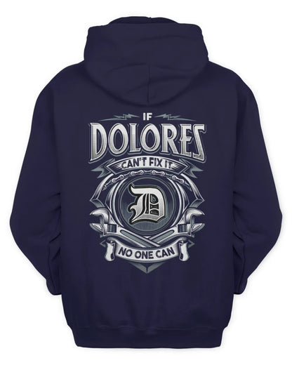 DOLORES AP81-K4-626 - Personalized Ahmed Quote Apparel “If Ahmed Can't Fix It, No One Can” - Unisex Hoodie - Navy