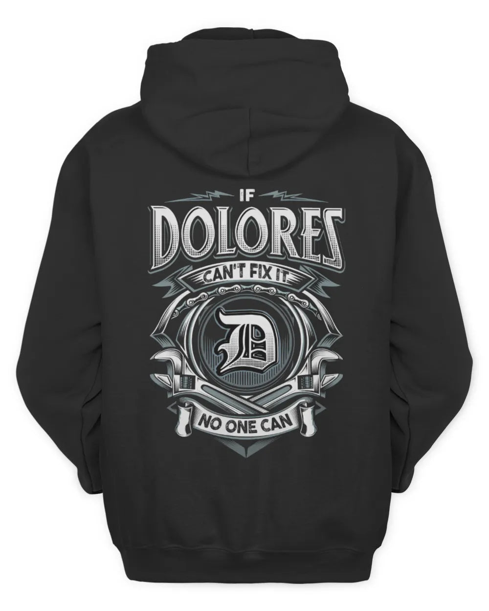 DOLORES AP81-K4-626 - Personalized Ahmed Quote Apparel “If Ahmed Can't Fix It, No One Can” - Unisex Hoodie - Black