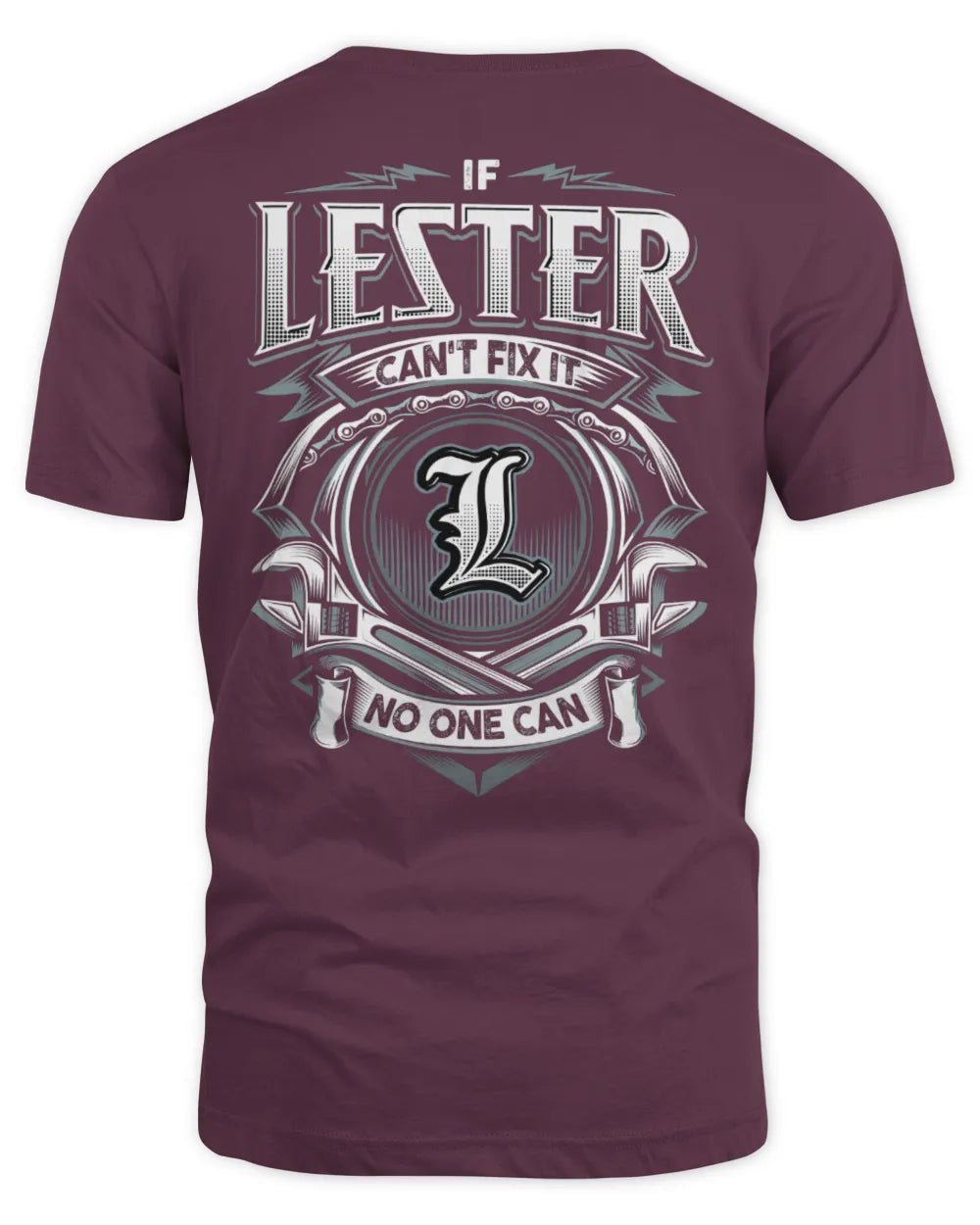 LESTER AP81-K4-626 - Personalized Ahmed Quote Apparel “If Ahmed Can't Fix It, No One Can” - Unisex Standard T-Shirt - Maroon