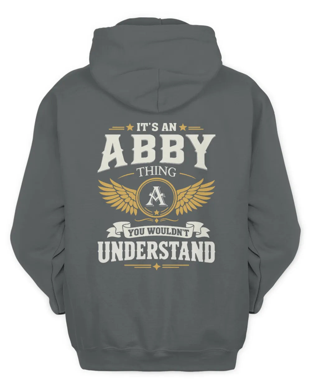 ABBY KT06-M008 It’s a [NAME] Thing – You Wouldn’t Understand | Personalized Vintage T-Shirt - Unisex Hoodie - Charcoal