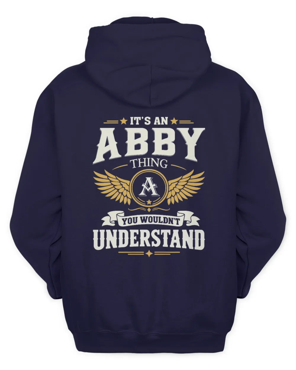 ABBY KT06-M008 It’s a [NAME] Thing – You Wouldn’t Understand | Personalized Vintage T-Shirt - Unisex Hoodie - Navy