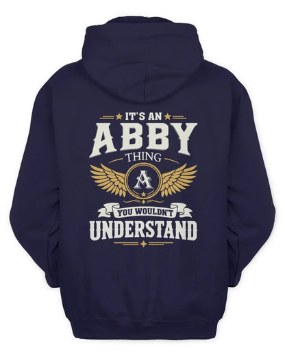 ABBY KT06-M008 It’s a [NAME] Thing – You Wouldn’t Understand | Personalized Vintage T-Shirt - Unisex Hoodie - Navy