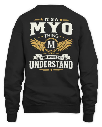 MYO KT06-M008 It’s a [NAME] Thing – You Wouldn’t Understand | Personalized Vintage T-Shirt - Unisex Sweatshirt - Black