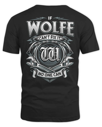 WOLFE AP81-K4-626 - Personalized Ahmed Quote Apparel “If Ahmed Can't Fix It, No One Can” - Unisex Standard T-Shirt - Black