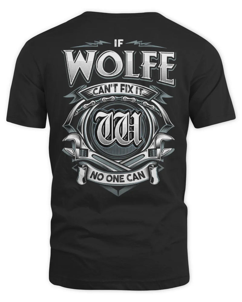 WOLFE AP81-K4-626 - Personalized Ahmed Quote Apparel “If Ahmed Can't Fix It, No One Can” - Unisex Standard T-Shirt - Black