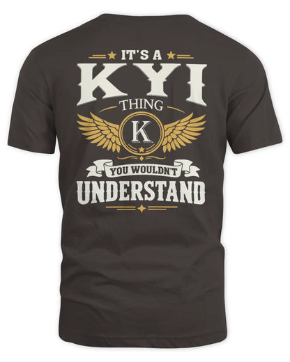 KYI KT06-M008 It’s a [NAME] Thing – You Wouldn’t Understand | Personalized Vintage T-Shirt - Unisex Standard T-Shirt - Dark Chocolate