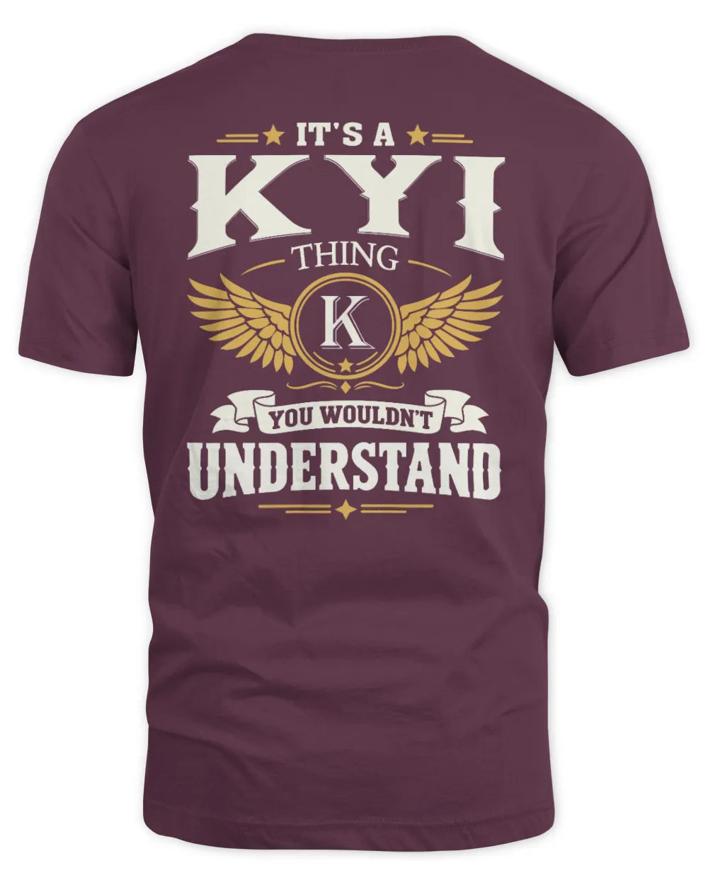 KYI KT06-M008 It’s a [NAME] Thing – You Wouldn’t Understand | Personalized Vintage T-Shirt - Unisex Standard T-Shirt - Maroon