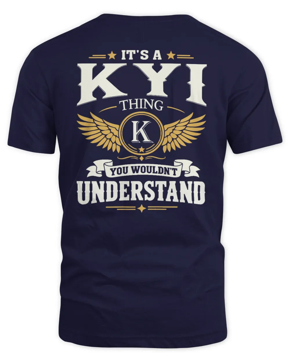 KYI KT06-M008 It’s a [NAME] Thing – You Wouldn’t Understand | Personalized Vintage T-Shirt - Unisex Standard T-Shirt - Navy