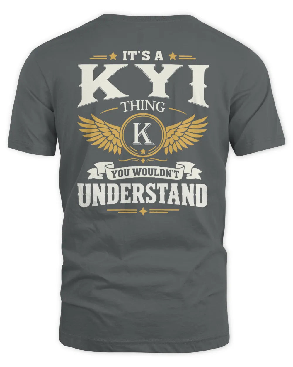 KYI KT06-M008 It’s a [NAME] Thing – You Wouldn’t Understand | Personalized Vintage T-Shirt - Unisex Standard T-Shirt - Charcoal