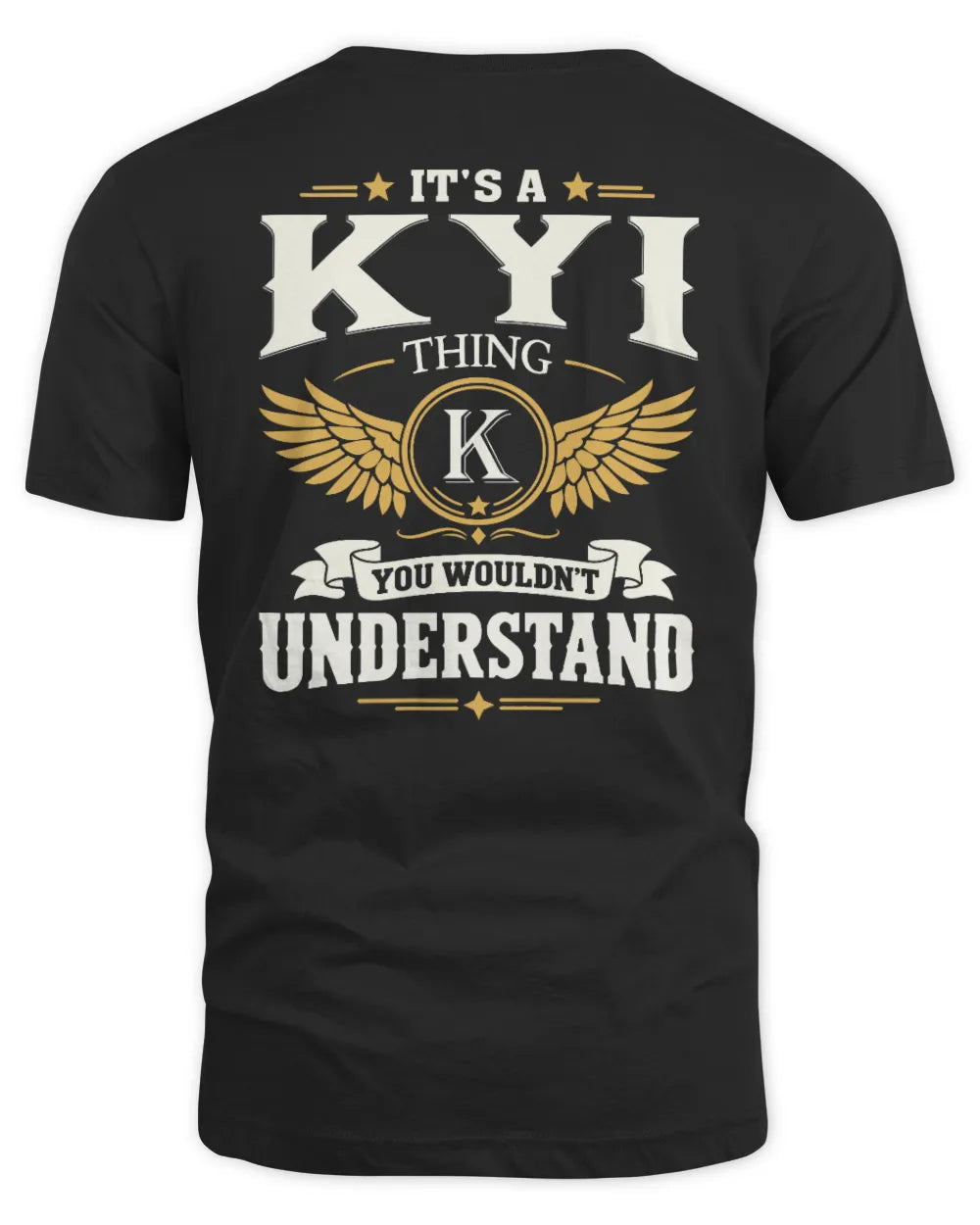 KYI KT06-M008 It’s a [NAME] Thing – You Wouldn’t Understand | Personalized Vintage T-Shirt - Unisex Standard T-Shirt - Black