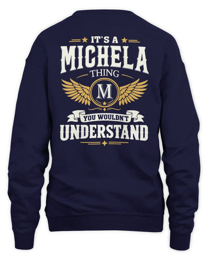 MICHELA KT06-M008 It’s a [NAME] Thing – You Wouldn’t Understand | Personalized Vintage T-Shirt - Unisex Sweatshirt - Navy