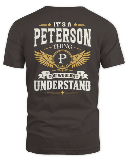 PETERSON KT06-M008 It’s a [NAME] Thing – You Wouldn’t Understand | Personalized Vintage T-Shirt - Unisex Standard T-Shirt - Dark Chocolate