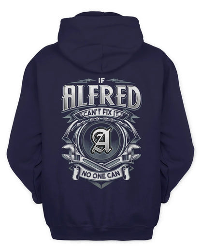 ALFRED AP81-K4-626 - Personalized Ahmed Quote Apparel “If Ahmed Can't Fix It, No One Can” - Unisex Hoodie - Navy